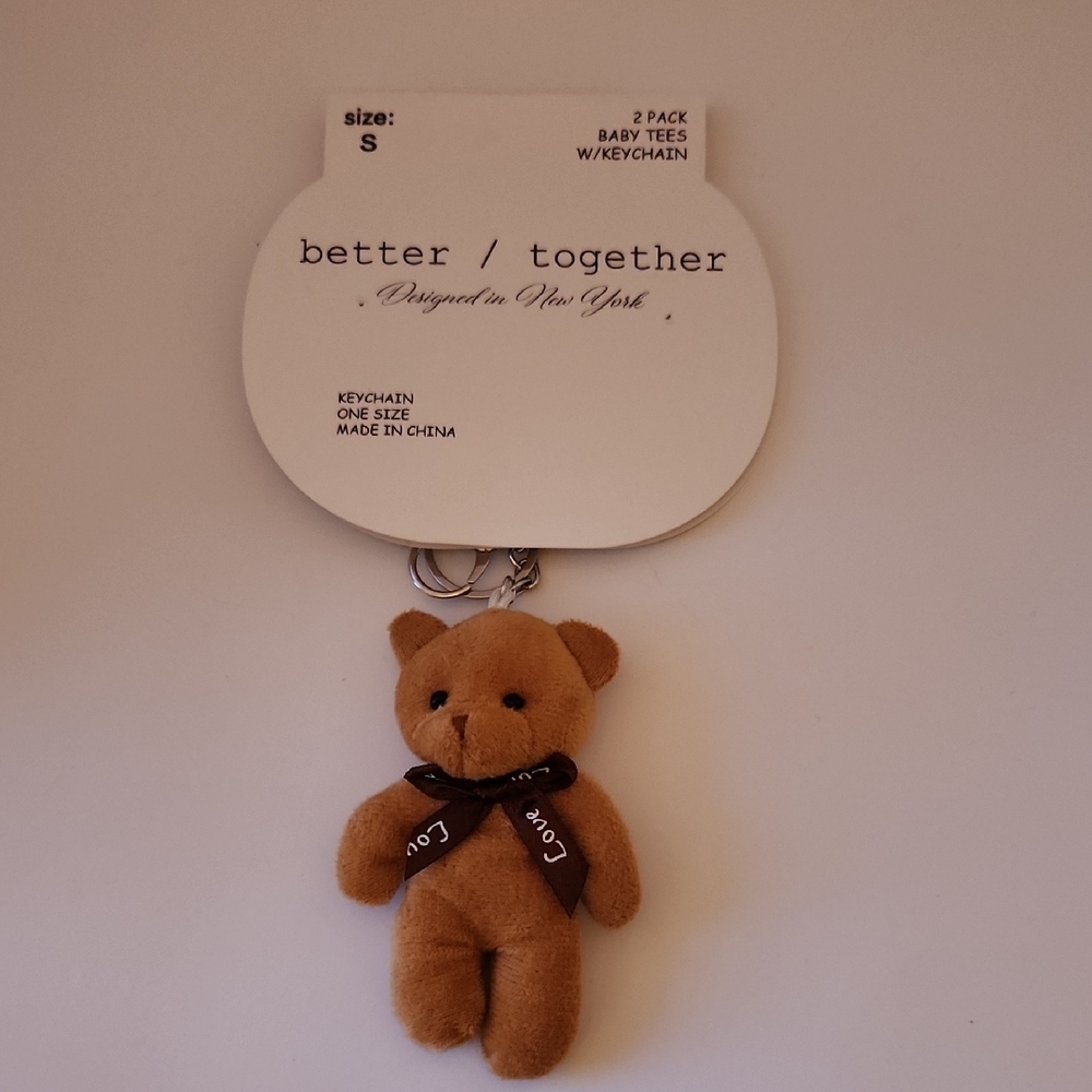 better / together Bear Keychain